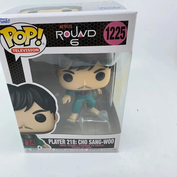 NEW Funko POP! Television Netflix Round 6 Player 218: Cho Sang-Woo #1225 Green - Picture 2 of 7